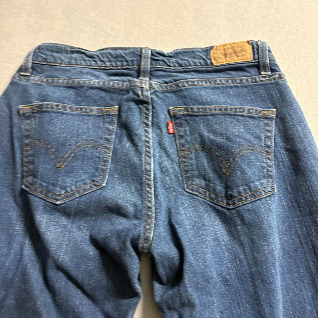 Levis Curvy Bootcut Jeans Womens 10 Medium Blue Denim Stretch Mid Rise Pants