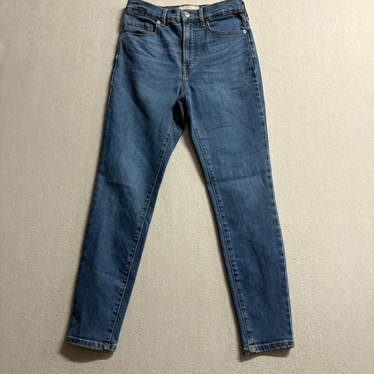 Everlane The High Rise Skinny Jeans Womens 26 Medium Wash Blue Denim Ankle