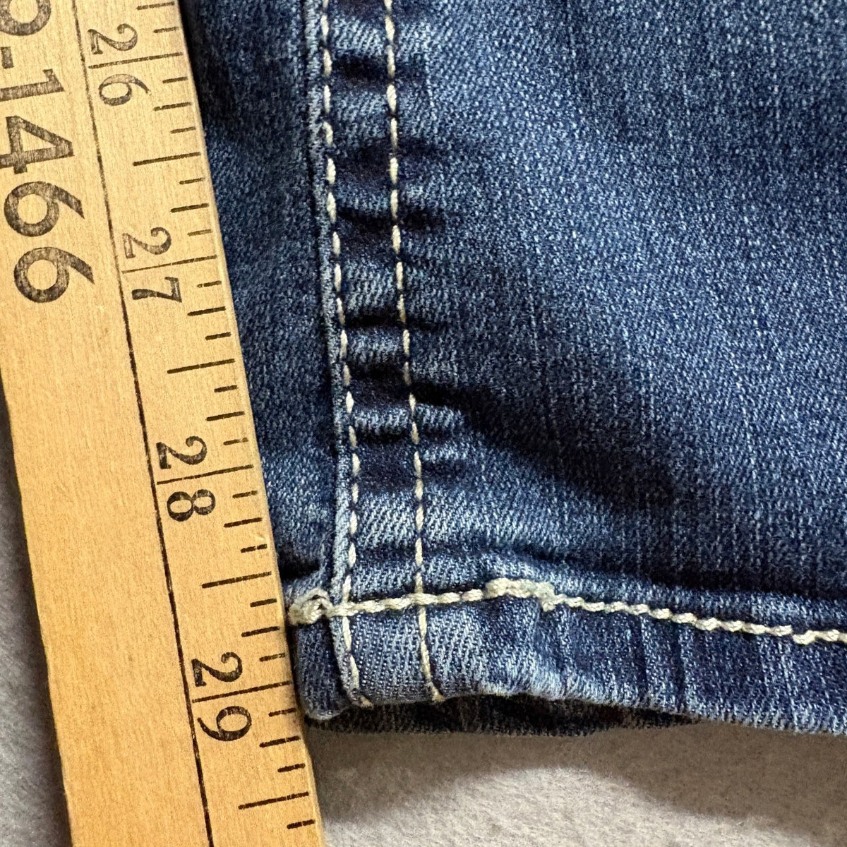 WallFlower Womens Jeans Size 5 Blue Stretch Flare Bootcut Double Button