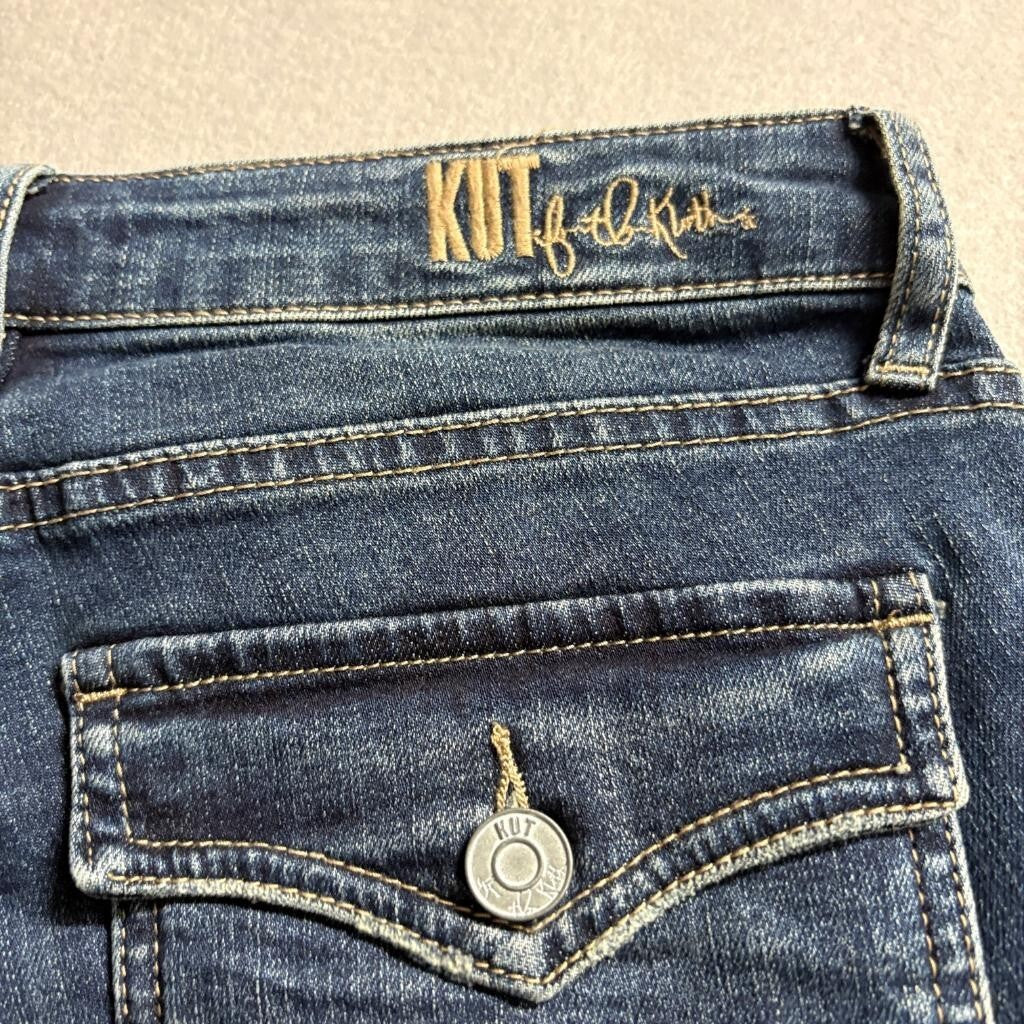 Kut from the Kloth Katy Boyfriend Jeans Womens Size 2 Blue Denim Flap Pocket