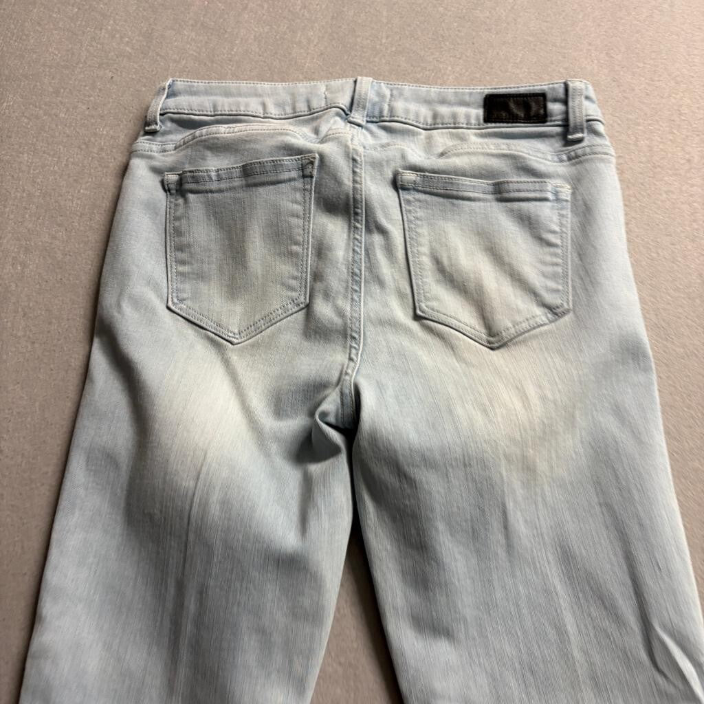 Jordache Legacy Womens Skinny Jeans Size 4 Light Wash Studded Pockets Stretch