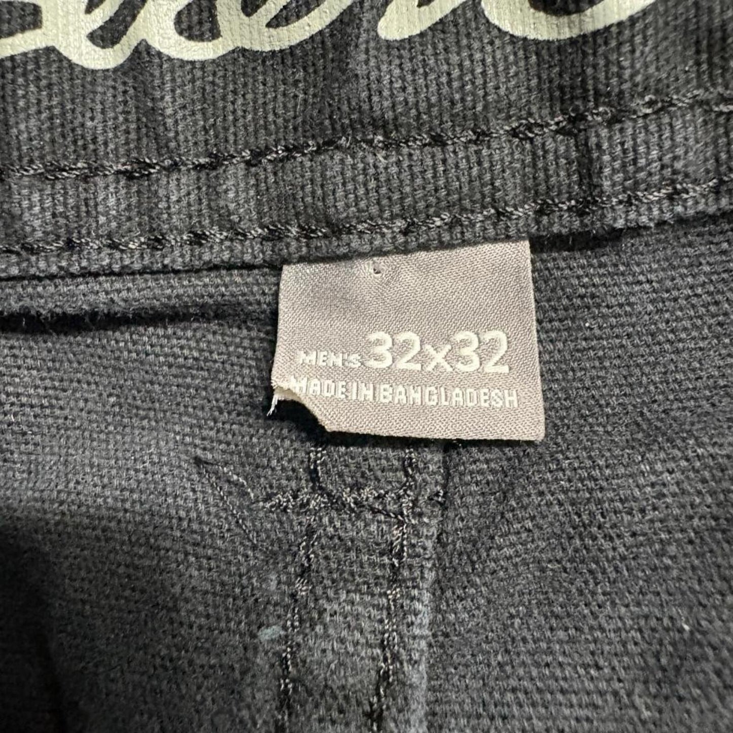 Eddie Bauer Canvas Utility Pants Mens 32x32 Black Classic Fit Cotton Stretch