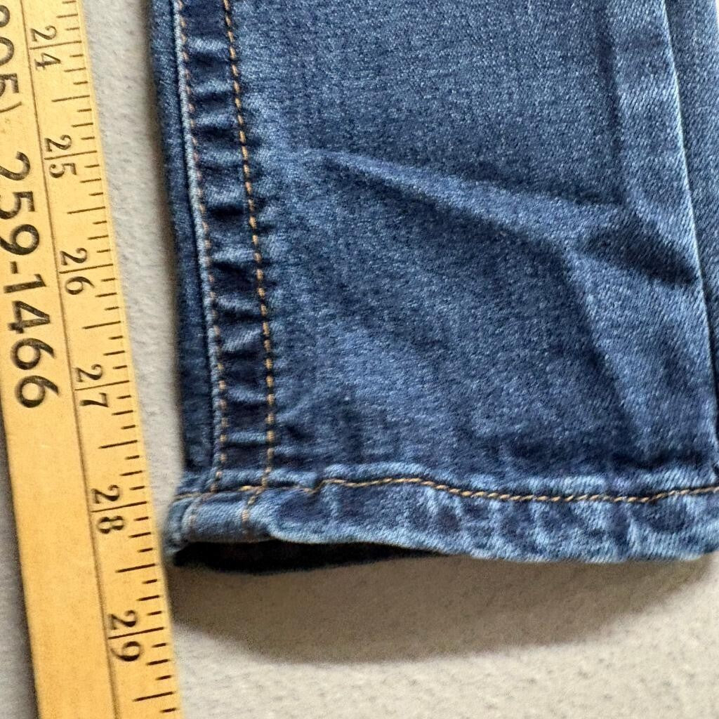 Seven7 Tummyless Skinny Jeans Womens Size 4 Blue Denim Stretch Mid Rise Inseam