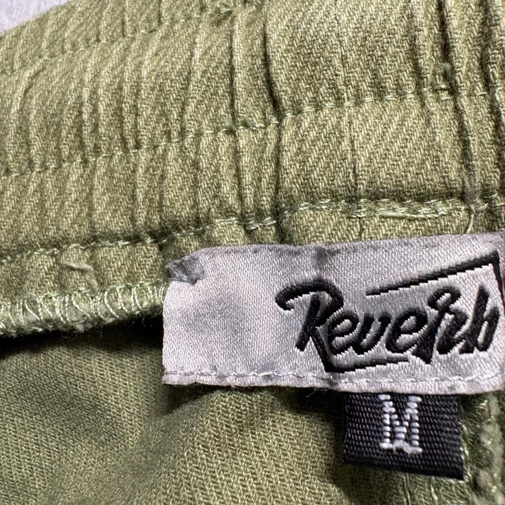 Reverb Jenkins Original Women Jogger Pants Medium Green Cotton Blend Drawstring