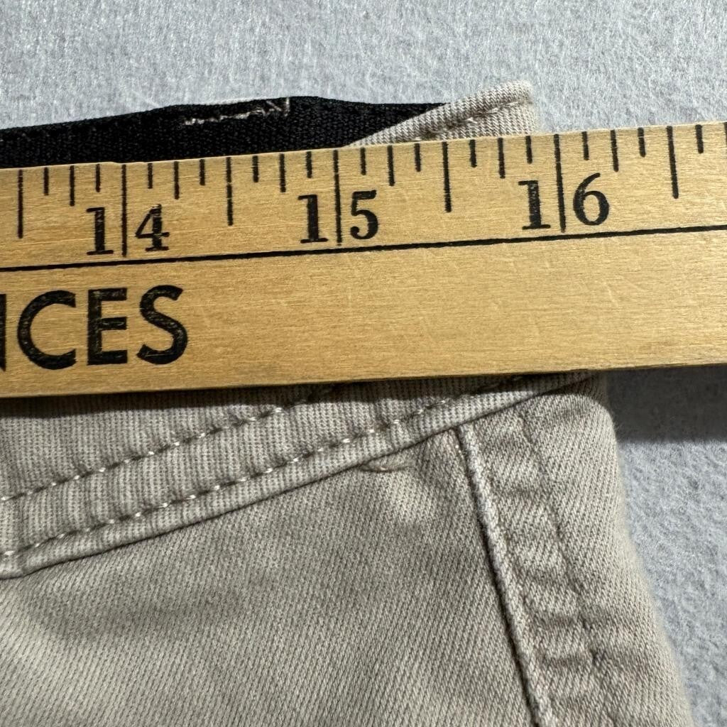 Democracy Ab Technology Cargo Pants Womens Size 8 Beige Khaki Stretch Straight