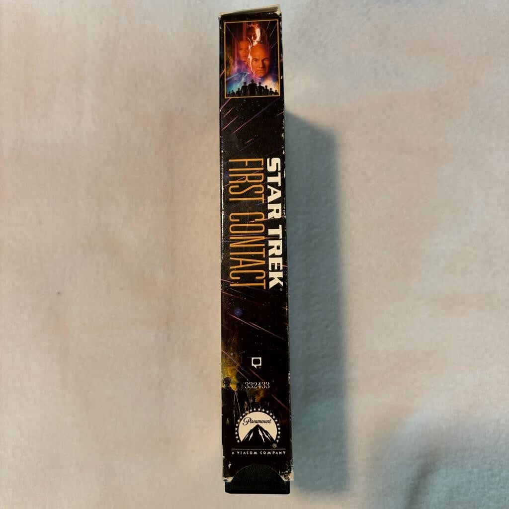 Star Trek First Contact VHS Tape 1997 Paramount Sci-Fi Movie Patrick Stewart