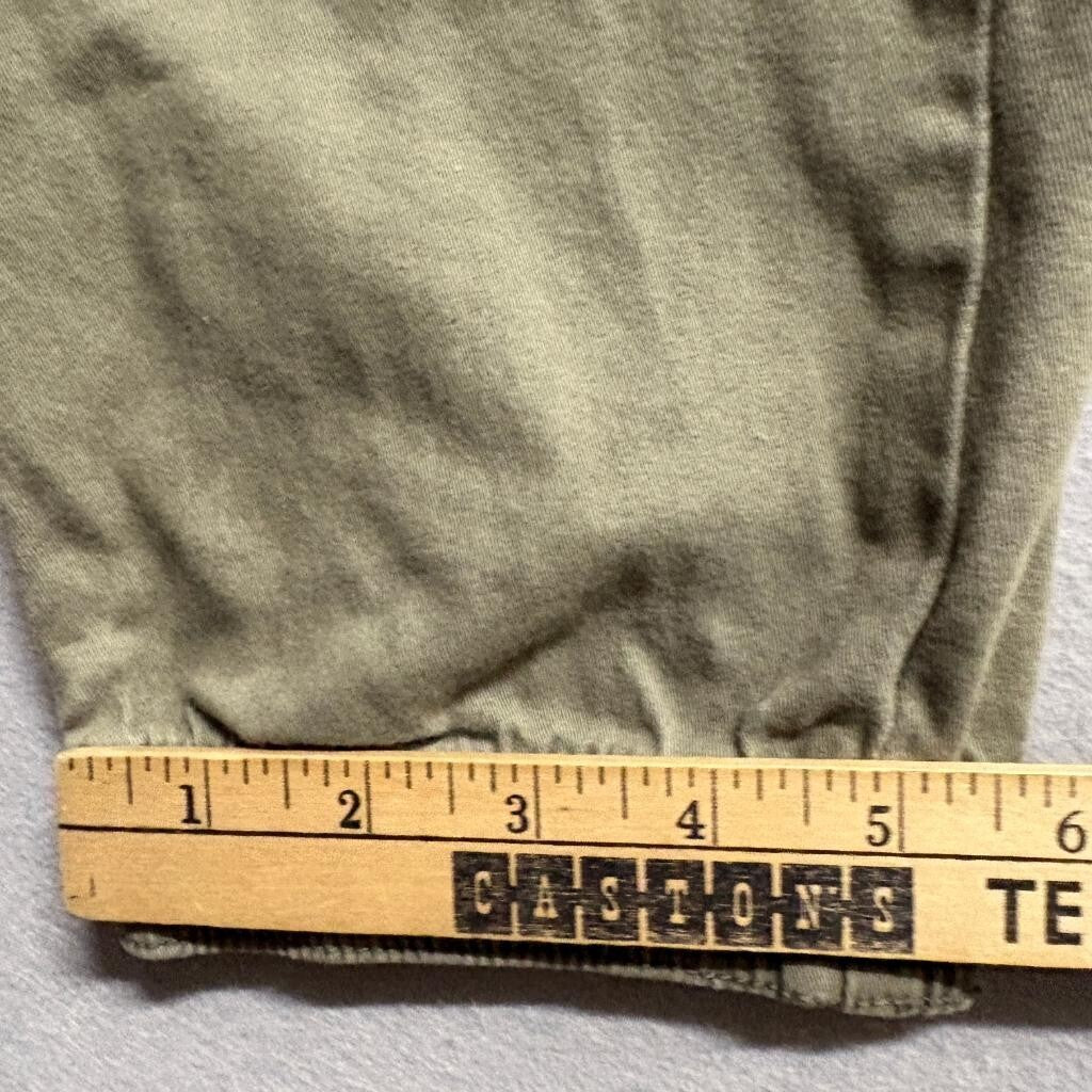 RSQ Jogger Pants Mens Large L Olive Green Cotton Stretch Elastic Waist Cuffed