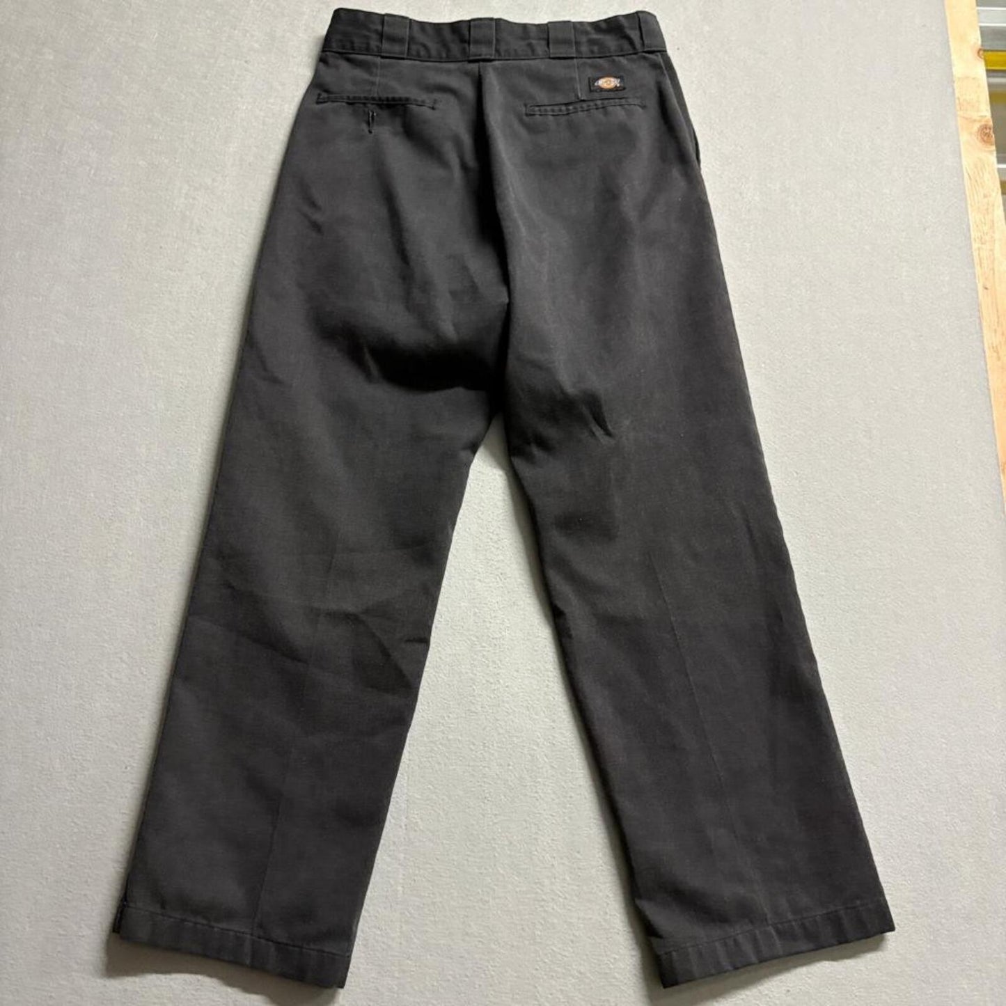 Dickies 874 Original Fit Work Pants Mens 28x26 Black Chino Twill Skate fit 30x27