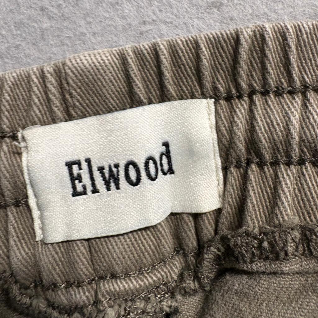 Elwood Pants Womens Small Green Cotton Blend Elastic Drawstring Waist Jogger