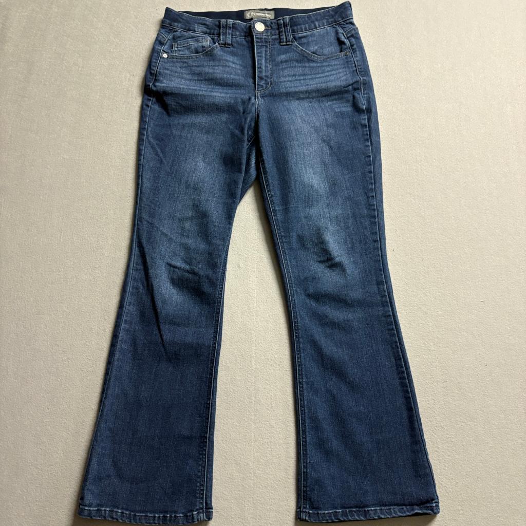 Democracy Ab Solution Bootcut Jeans Womens 10P Blue Stretch Denim