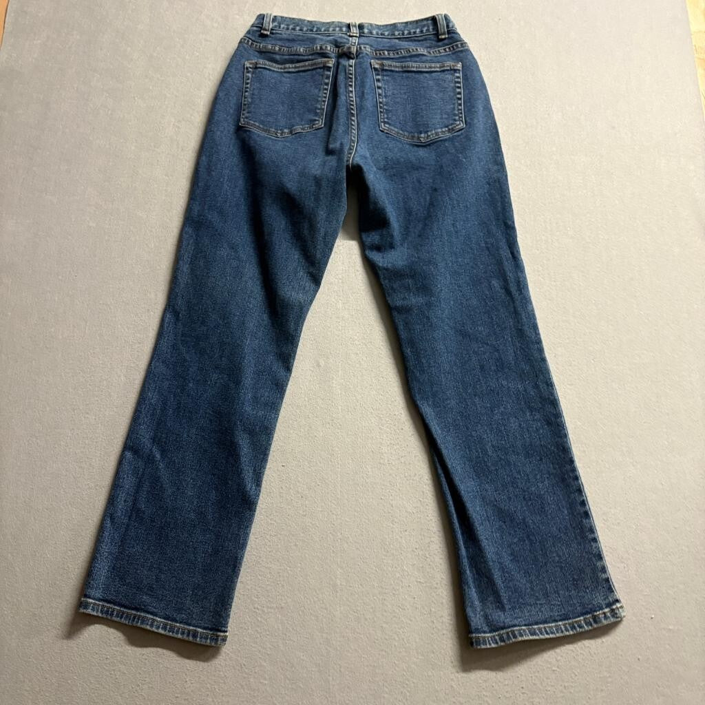 Caslon Straight Leg Jeans Womens 8 Petite Blue Denim Stretch High Rise Macau