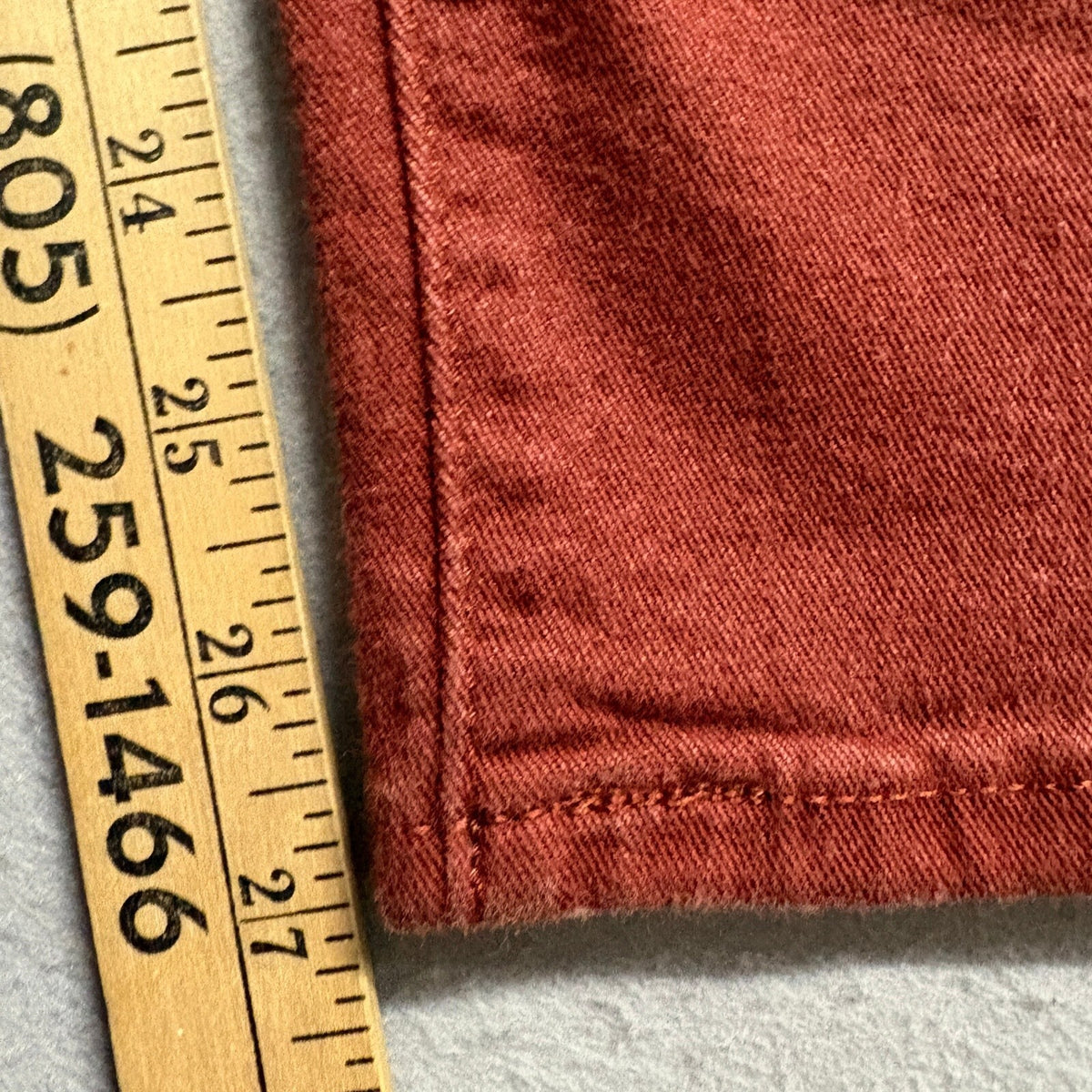 Levis 311 Shaping Skinny Jeans Womens Size 29 W29 L30 Rust Red Button Fly Denim