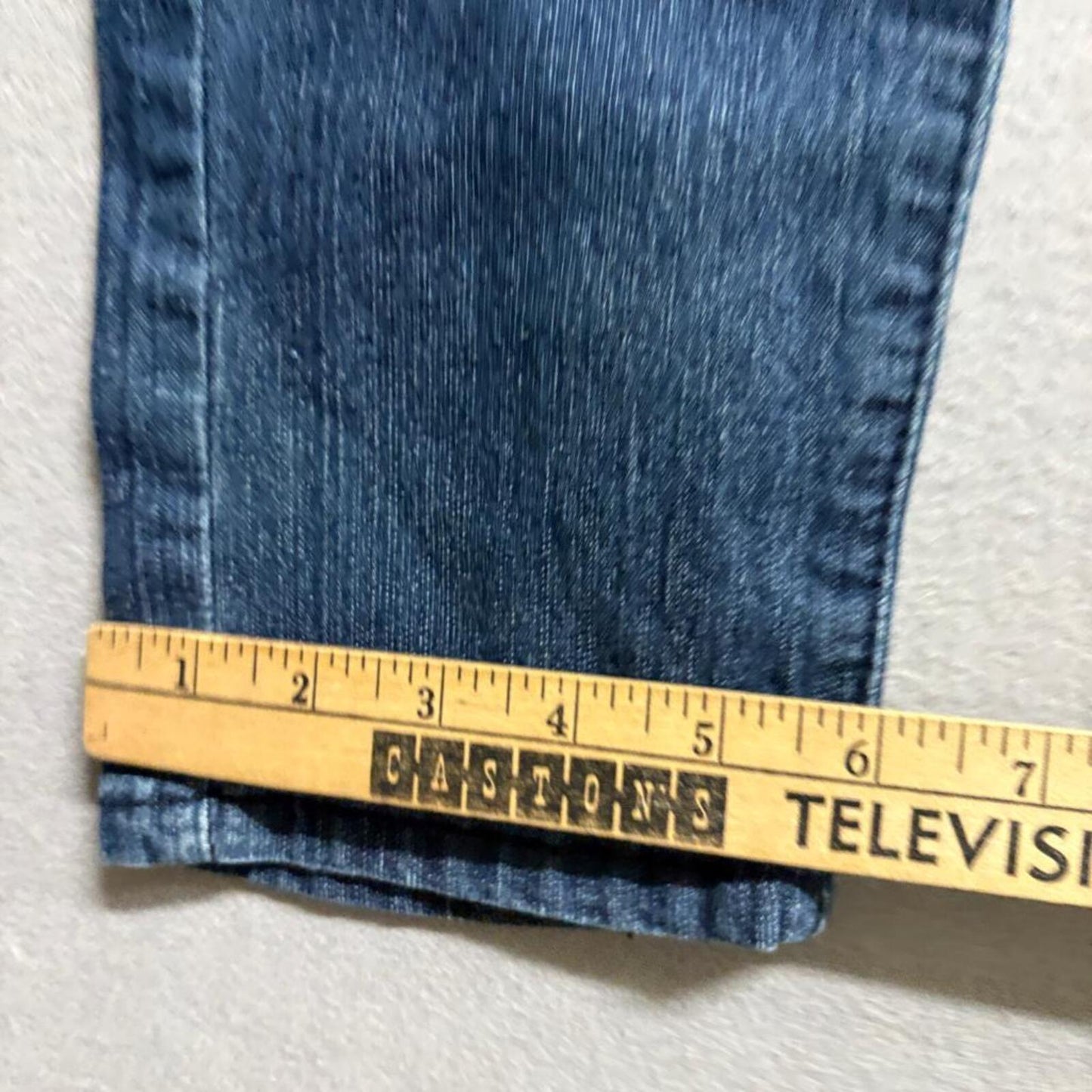 Richcow Jeans Womens Size 13 Blue Distressed Stretch Denim Skinny Leg Pants