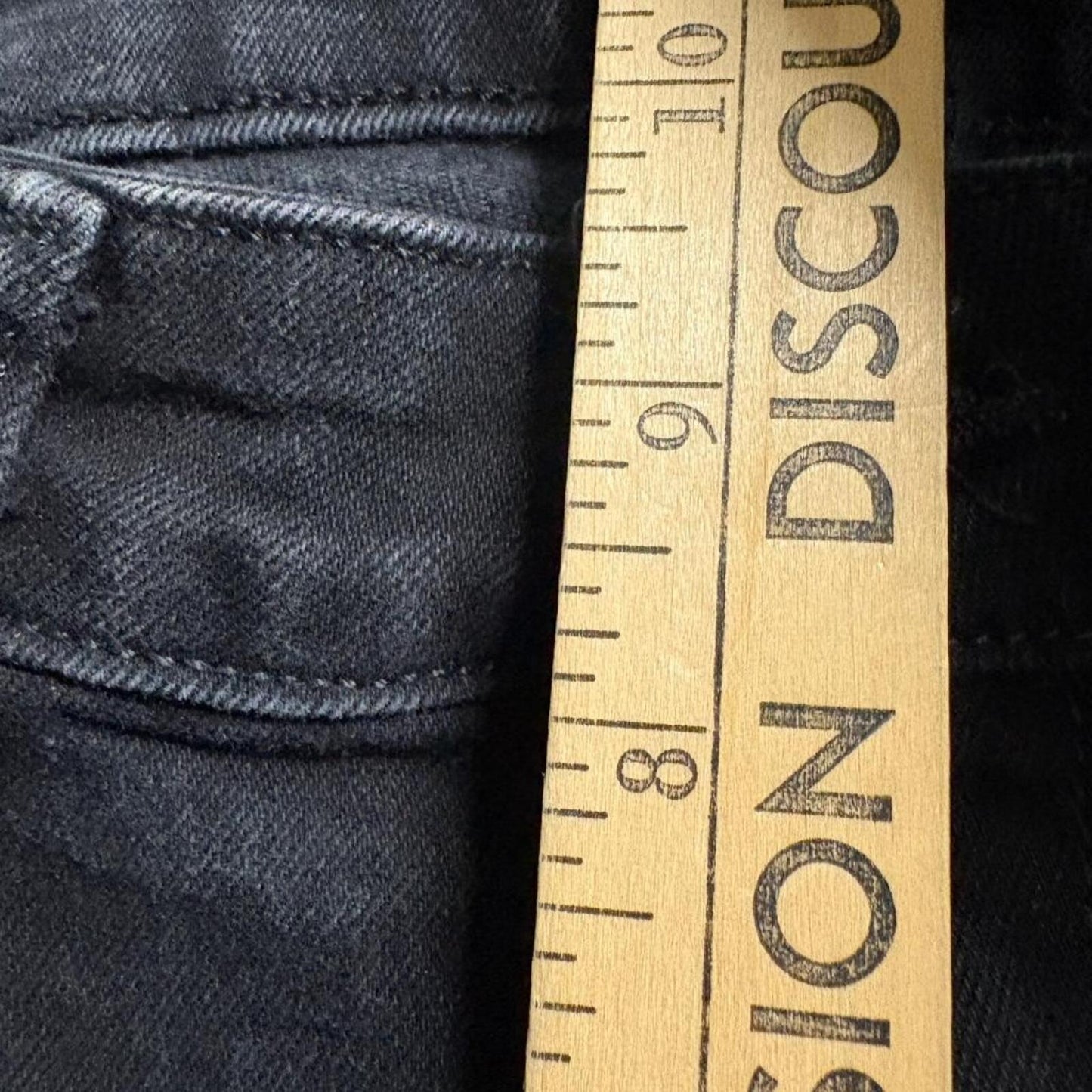 H&M Straight Regular Fit Jeans Mens 33x32 Black Denim Pants