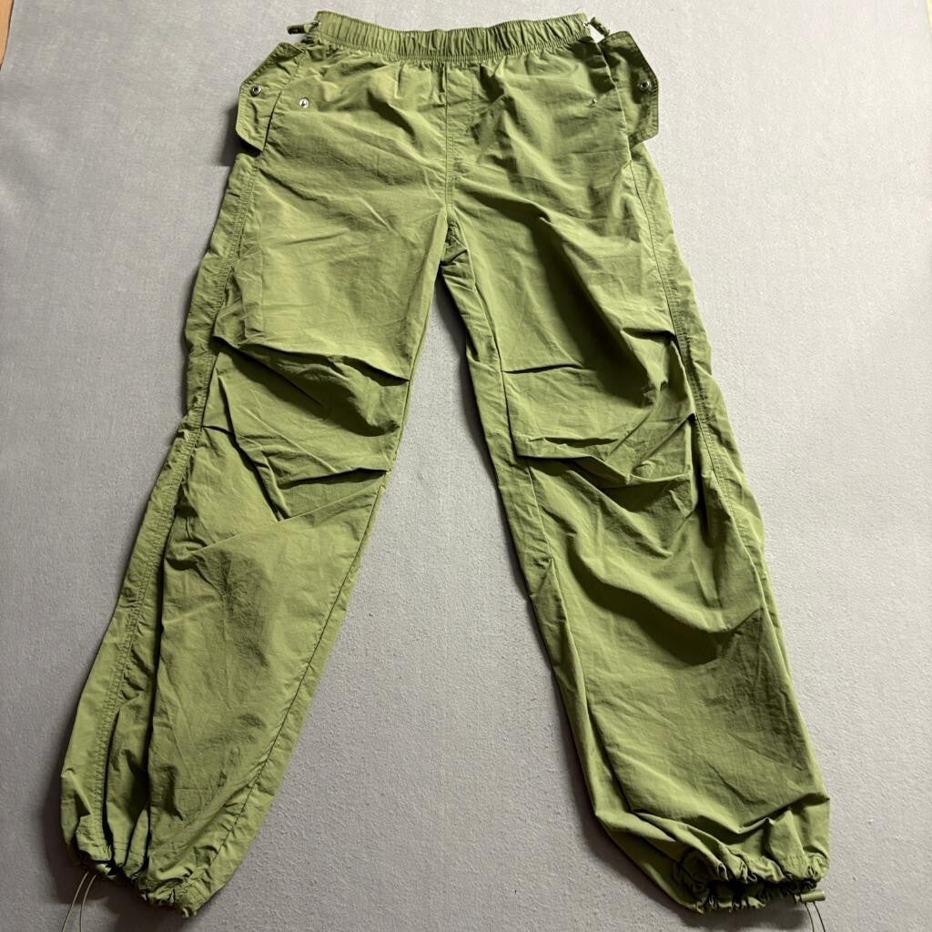 Love Tree Cargo Pants Womens Small Green Nylon Parachute Jogger Gorpcore