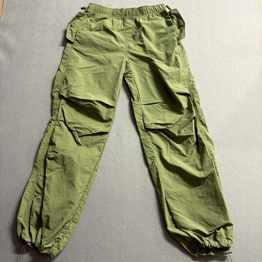 Love Tree Cargo Pants Womens Small Green Nylon Parachute Jogger Gorpcore