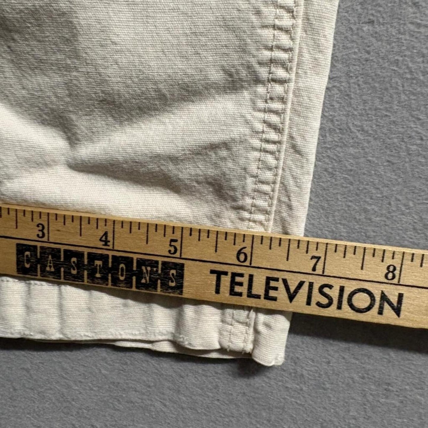 American Eagle Carpenter Pants Womens 4 Beige Khaki Stretch Straight Leg Utility