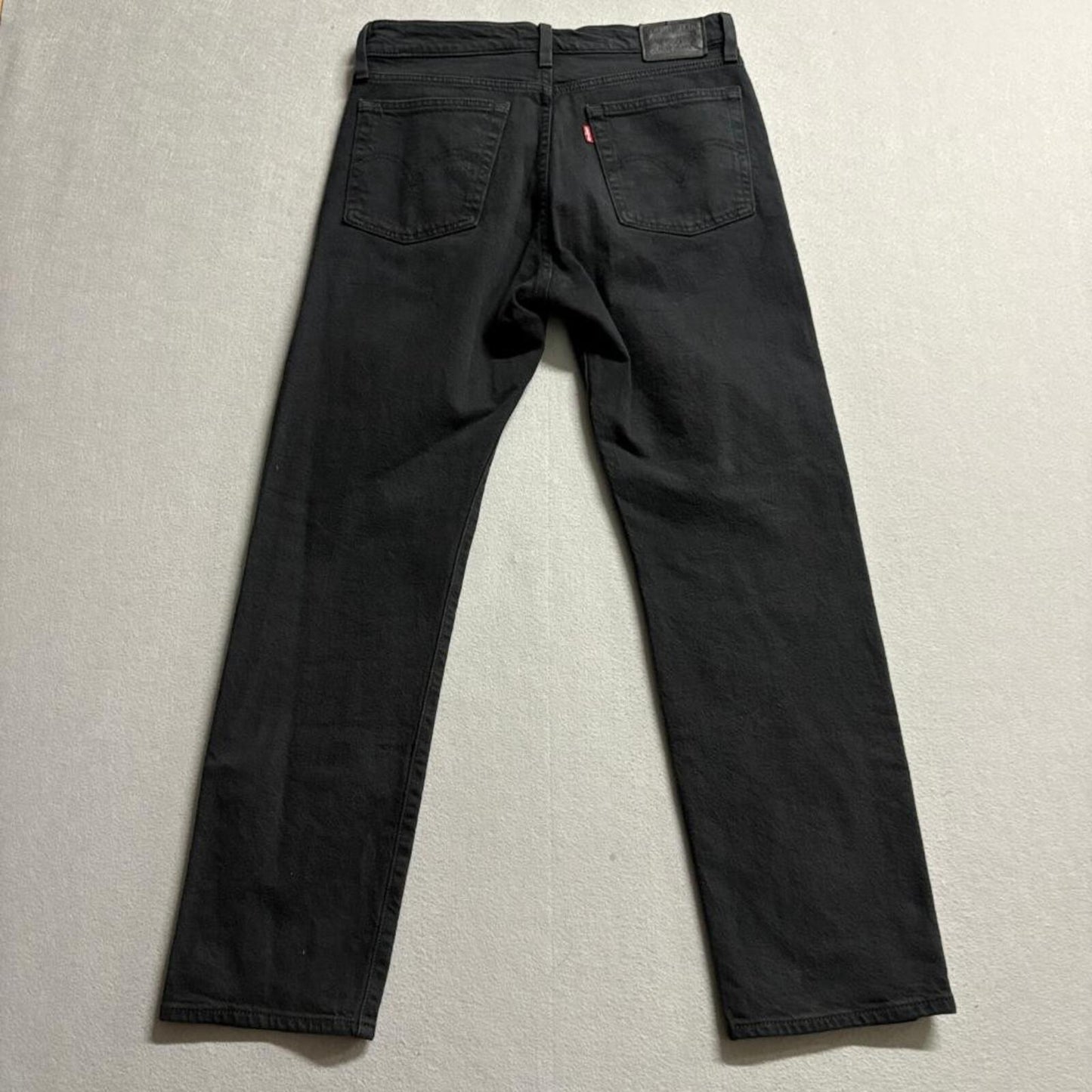 Levis Premium Wedgie Straight Jeans Womens 27x28 Black Denim High Rise Pants