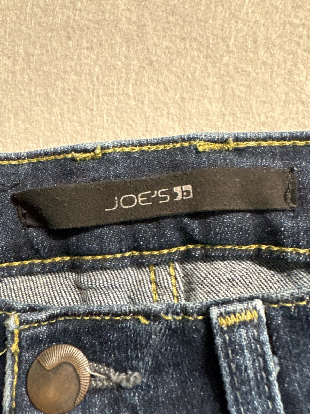 Joe's Jeans Womens 24 Kicker Cuffed Capri Crop Jeans Blue Medium Wash Distressed