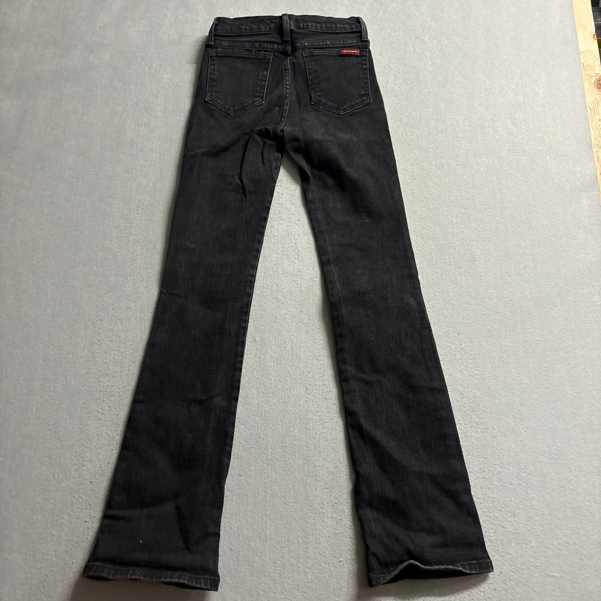 Just USA Black Flare Jeans Womens Size 0 Stretch Denim Style O 747 Low Rise