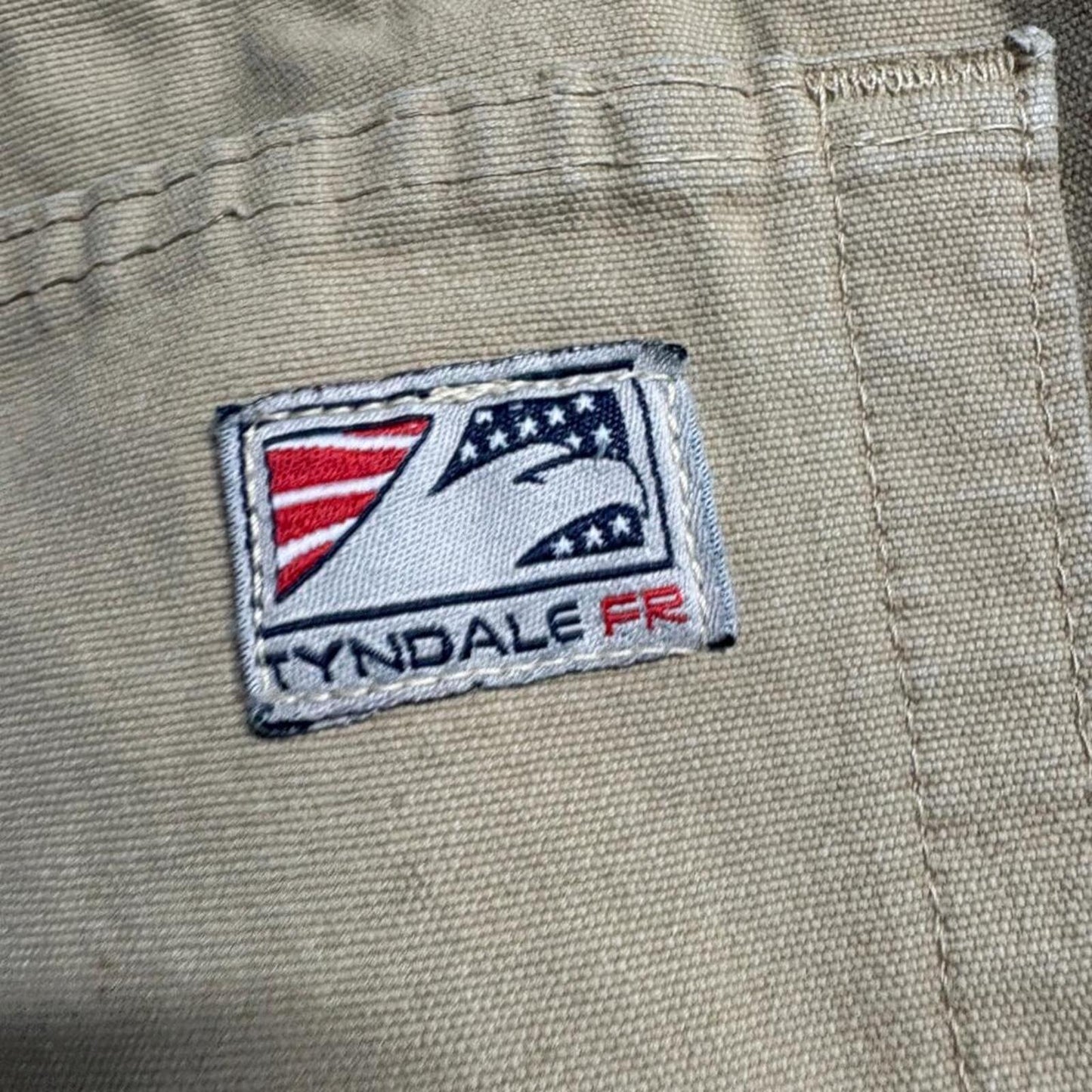 Tyndale FRMC Flame Resistant Work Pants Mens 44x29 Brown Canvas Utility Cargo
