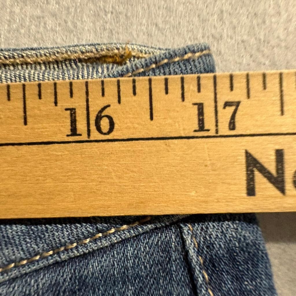 Smith's Workwear Dungarees Jeans Womens 10 Blue Denim Bootcut Stretch 32x28