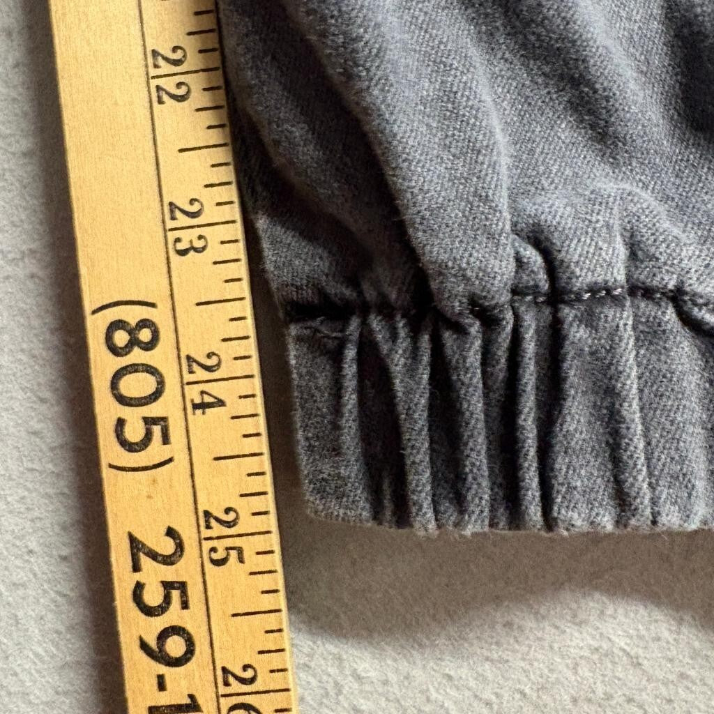 Telepatia Cargo Jogger Pants Womens 17/33 Gray Acid Wash Elastic Waist Stretch