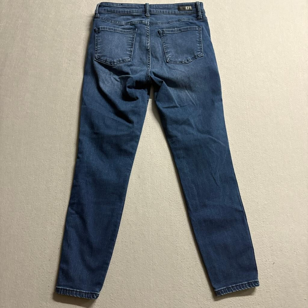 Kut from the Kloth Connie High Rise Fab Ab Ankle Skinny Jeans Womens Size 6 Blue