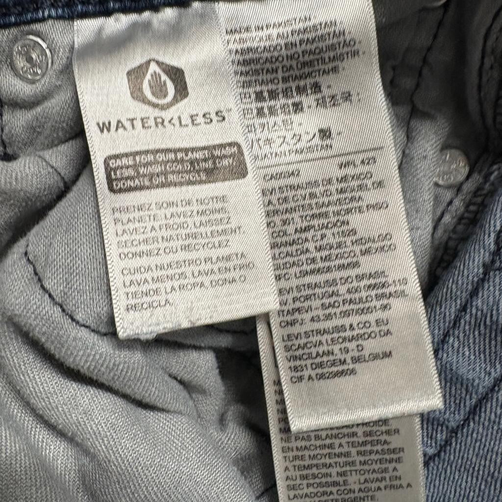 Levi's 502 Regular Taper Jeans Mens 30x32 Blue Denim Stretch Pants