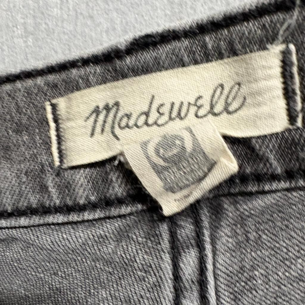 Madewell The Perfect Vintage Straight Jeans Womens 28 Gray Denim High Rise