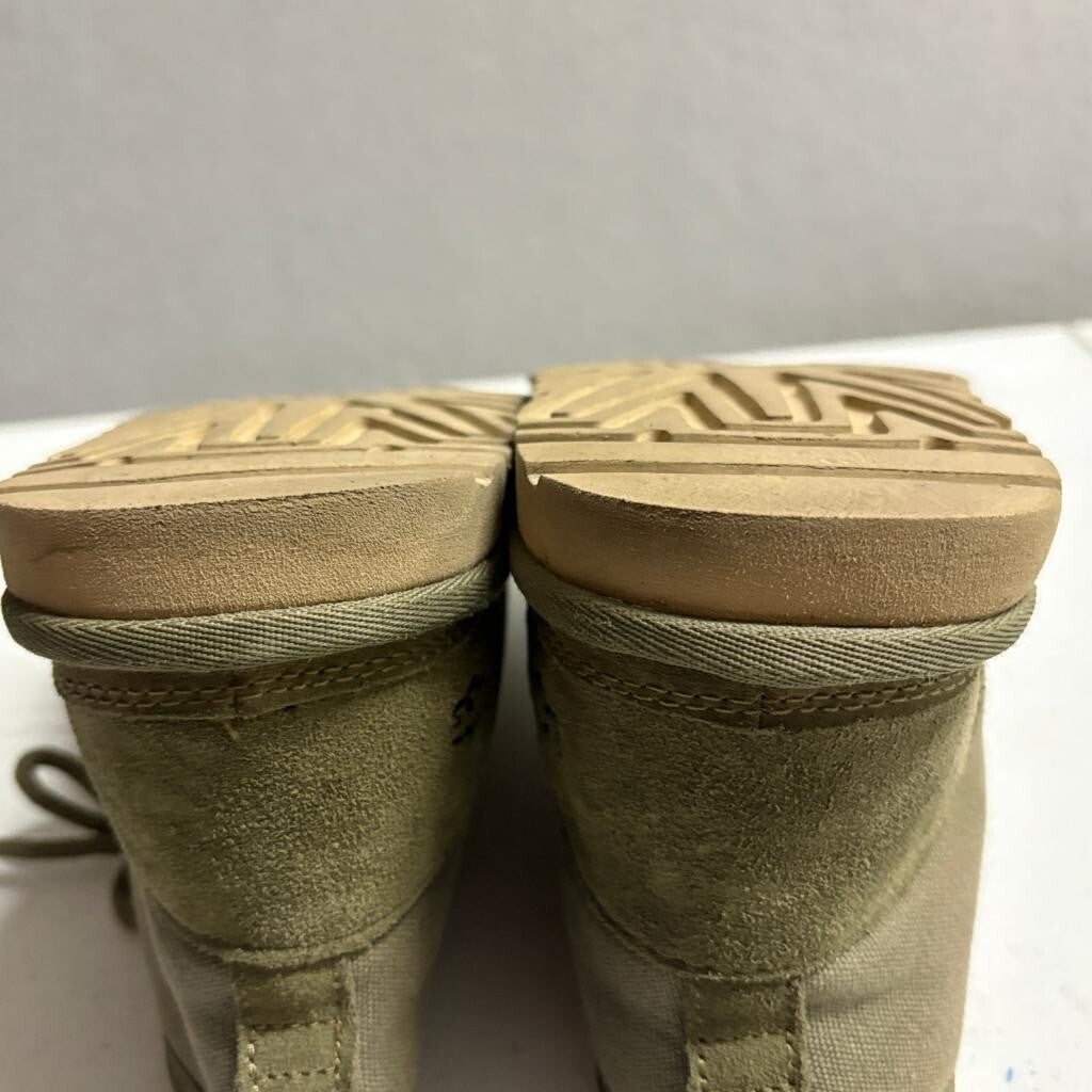 UGG Neumel Canvas Moss Green Mens Boots Size 8 Wool Lined Chuka Boots 1118264