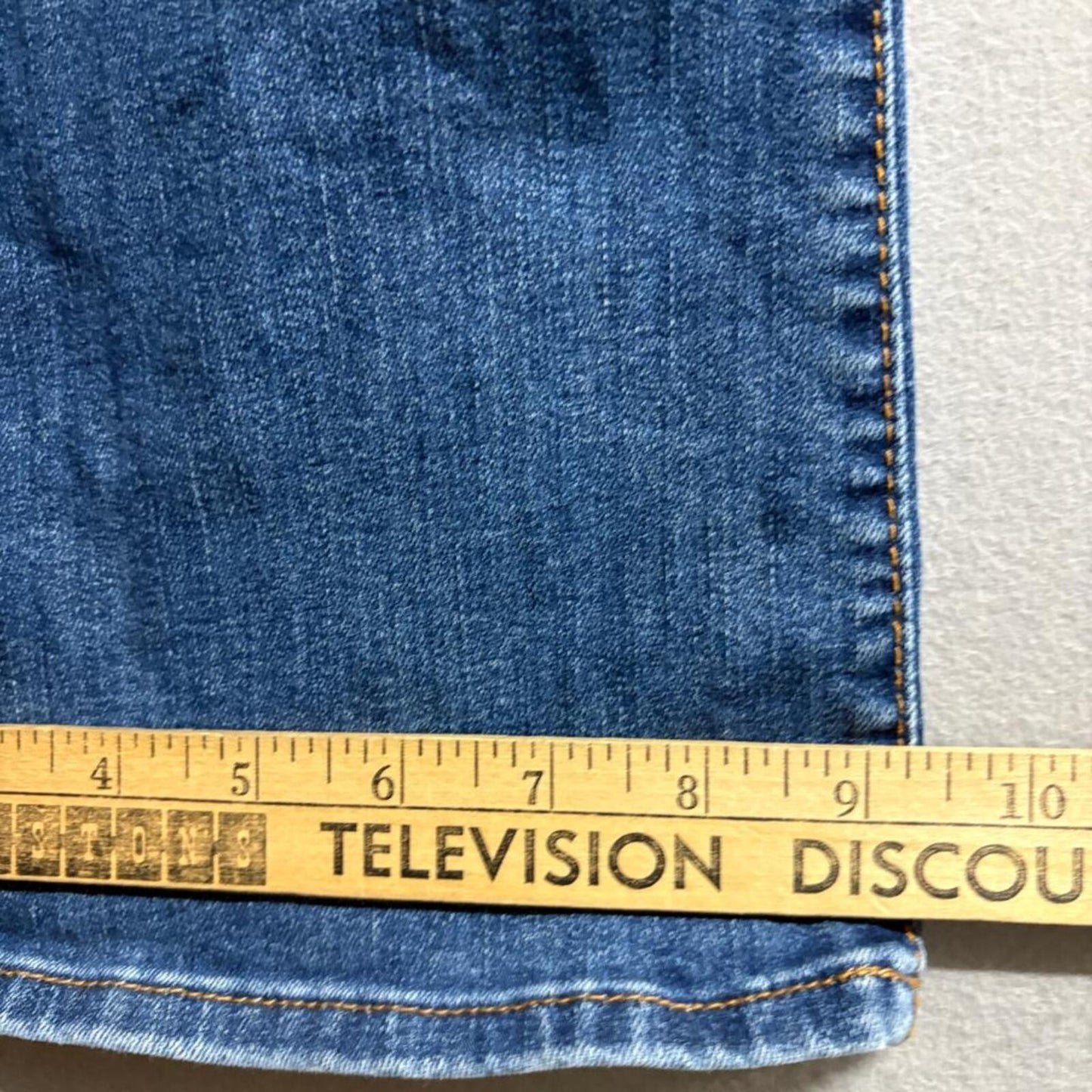 Kut from the Kloth Baby Bootcut Jeans Womens 14S Blue Denim Stretch Flawed