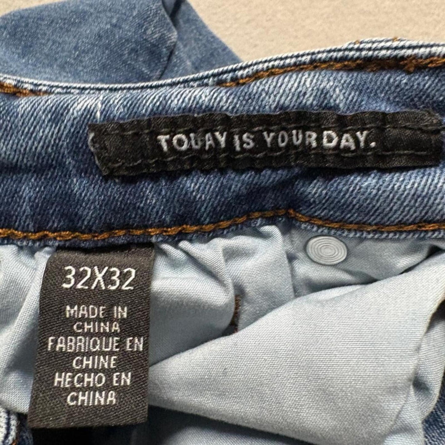 Kenneth Cole New York Jeans Mens 32x32 Blue Denim Athletic Fit Stretch