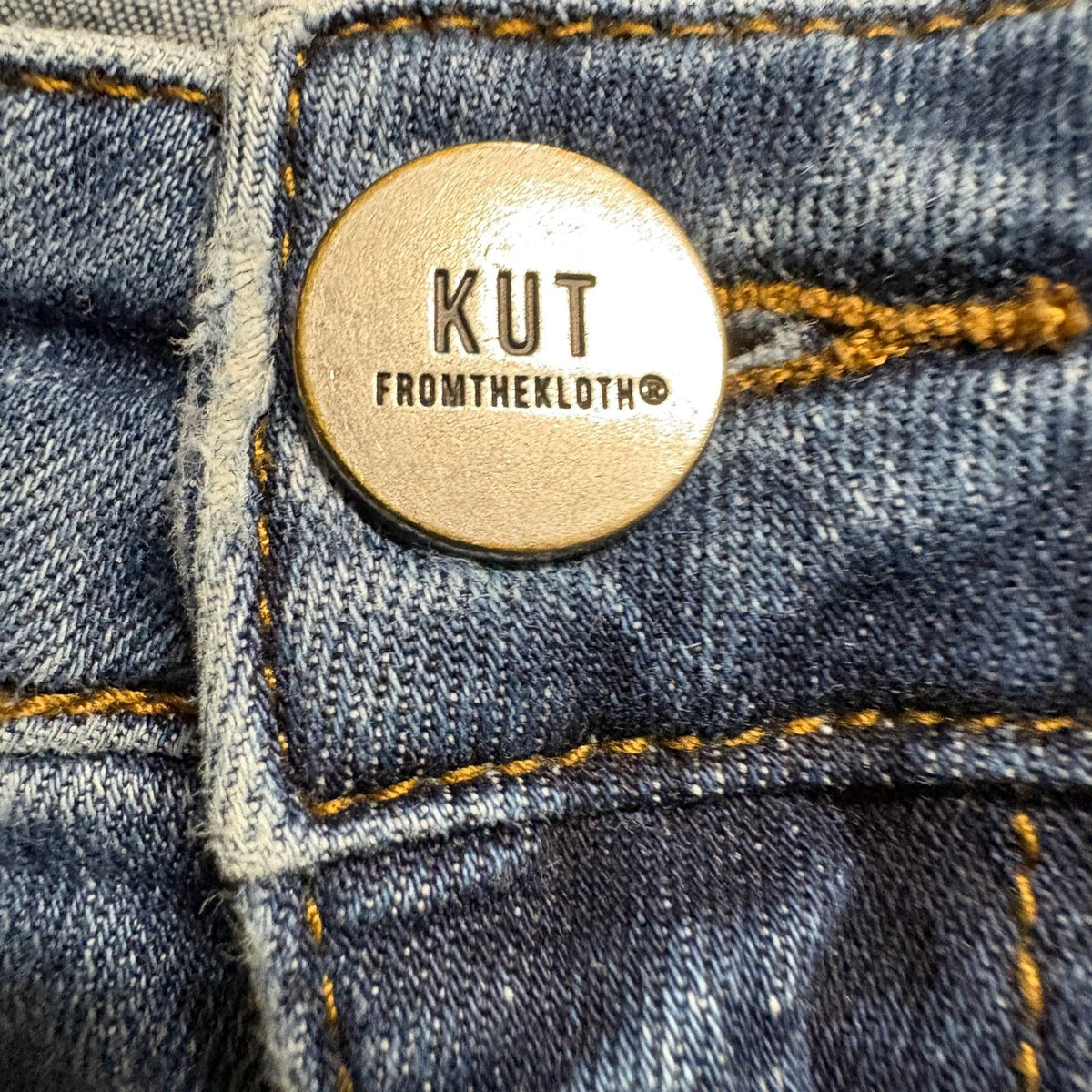 Kut from the Kloth Jeans Womens 14 Blue Denim Straight Leg Stretch SP094MJ6