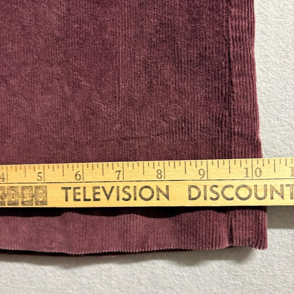 Torrid Corduroy Pants Womens Plus 16S Burgundy Purple Stretch Wide Leg Crop
