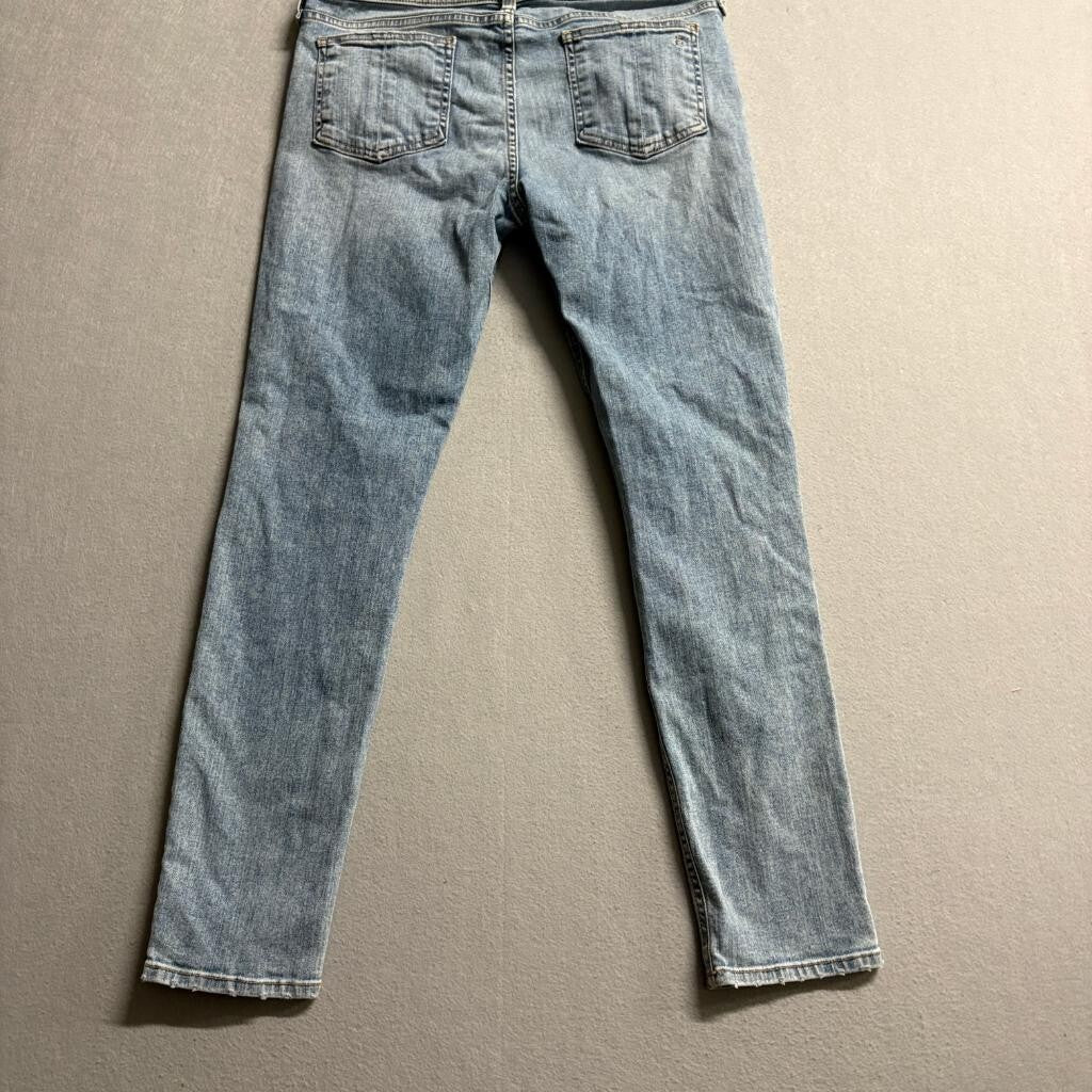 Rag & Bone Ankle Skinny Jeans Womens 30 Distressed Blue Denim Stretch