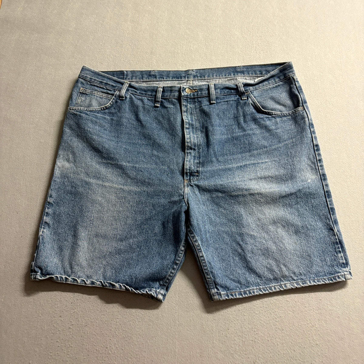 Wrangler Denim Shorts Mens 48 Regular Blue Jeans Relaxed Fit 606W1MS Cotton