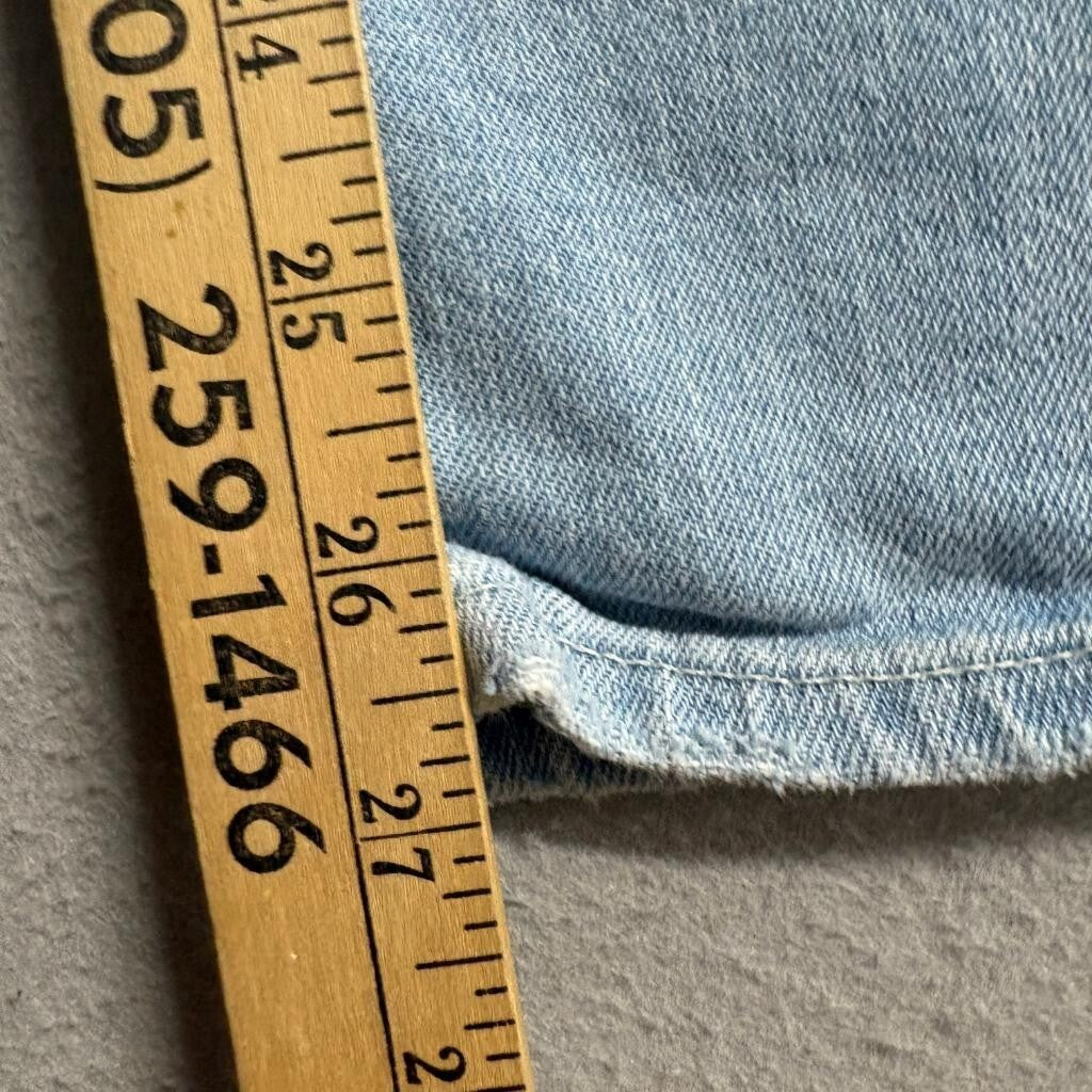 Closed Jeans Womens 27 Light Wash Denim Fringed Raw Waistband Handmade Italy