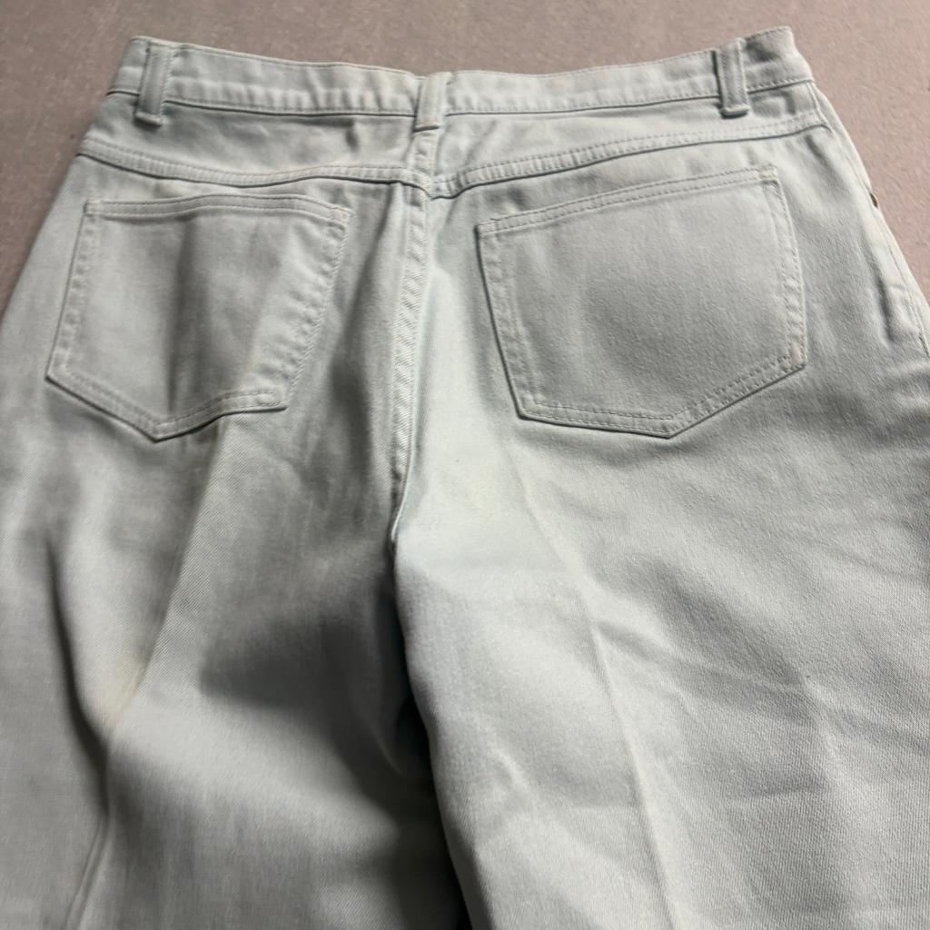 Style & Co Petite Jeans Womens 10P Light Wash Blue Denim High Rise Straight Leg
