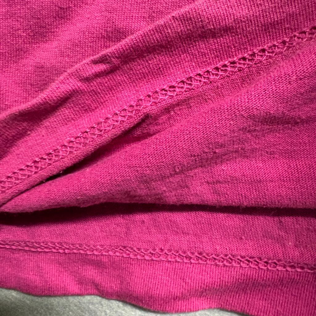 Vintage Key Elements Blank T-Shirt Mens Large Magenta Pink Single Stitch Cotton