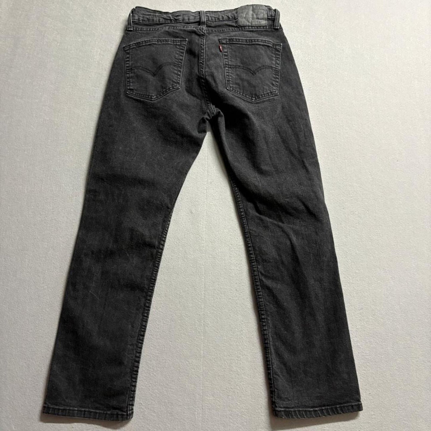 Levis 514 Straight Fit Jeans Mens 30x30 Faded Black Denim Waterless