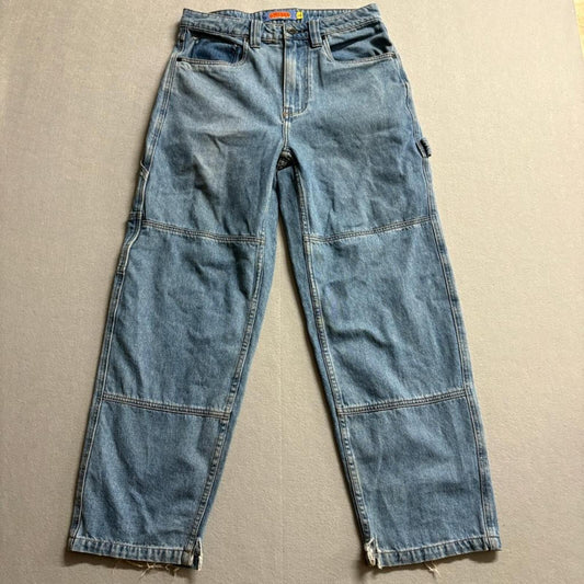 Empyre Relaxed Fit Carpenter Jeans Mens 28 Blue Denim Skate Y2K Utility Pants