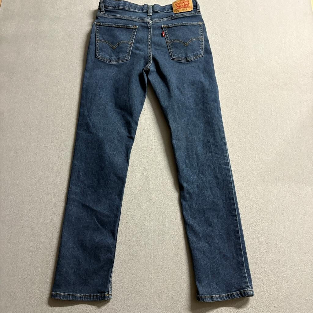 Levi's 511 Slim Jeans Boys Size 18 Reg Blue Denim Adjustable Waist 29x31