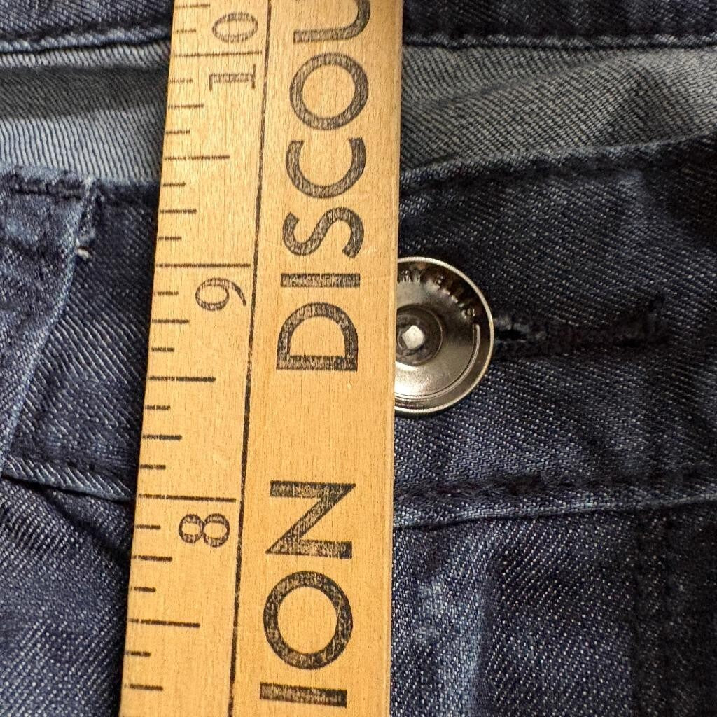 Perry Ellis Mens Jeans 29x30 Dark Wash Blue Denim Stretch Straight Leg