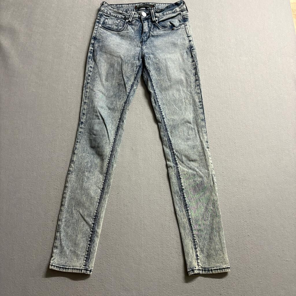 BDG Ankle Cigarette Jeans Womens 28 Blue Acid Wash Stretch Denim Made in USA