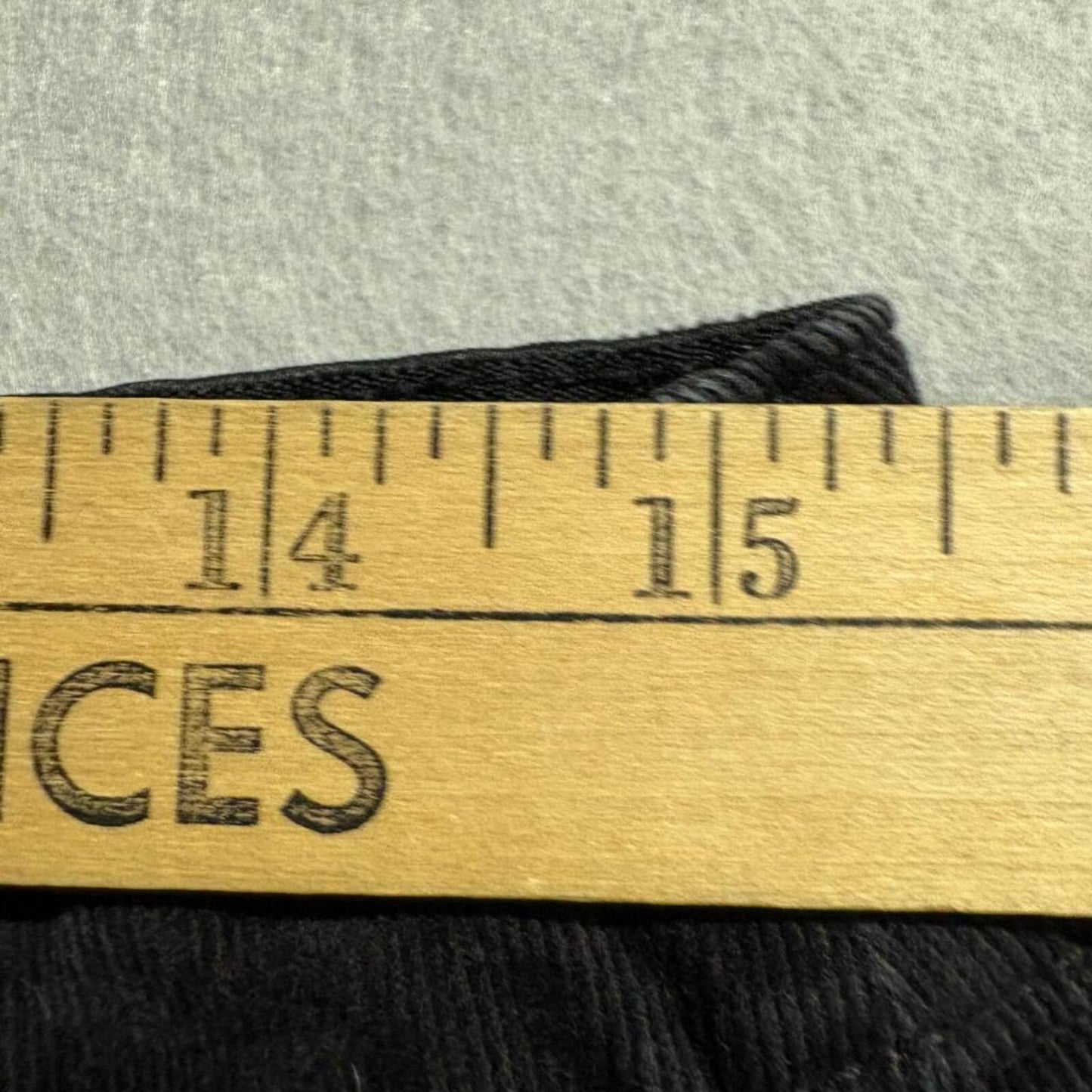 St John's Bay Corduroy Pants Womens 12P Black Straight Leg Stretch Corduroy