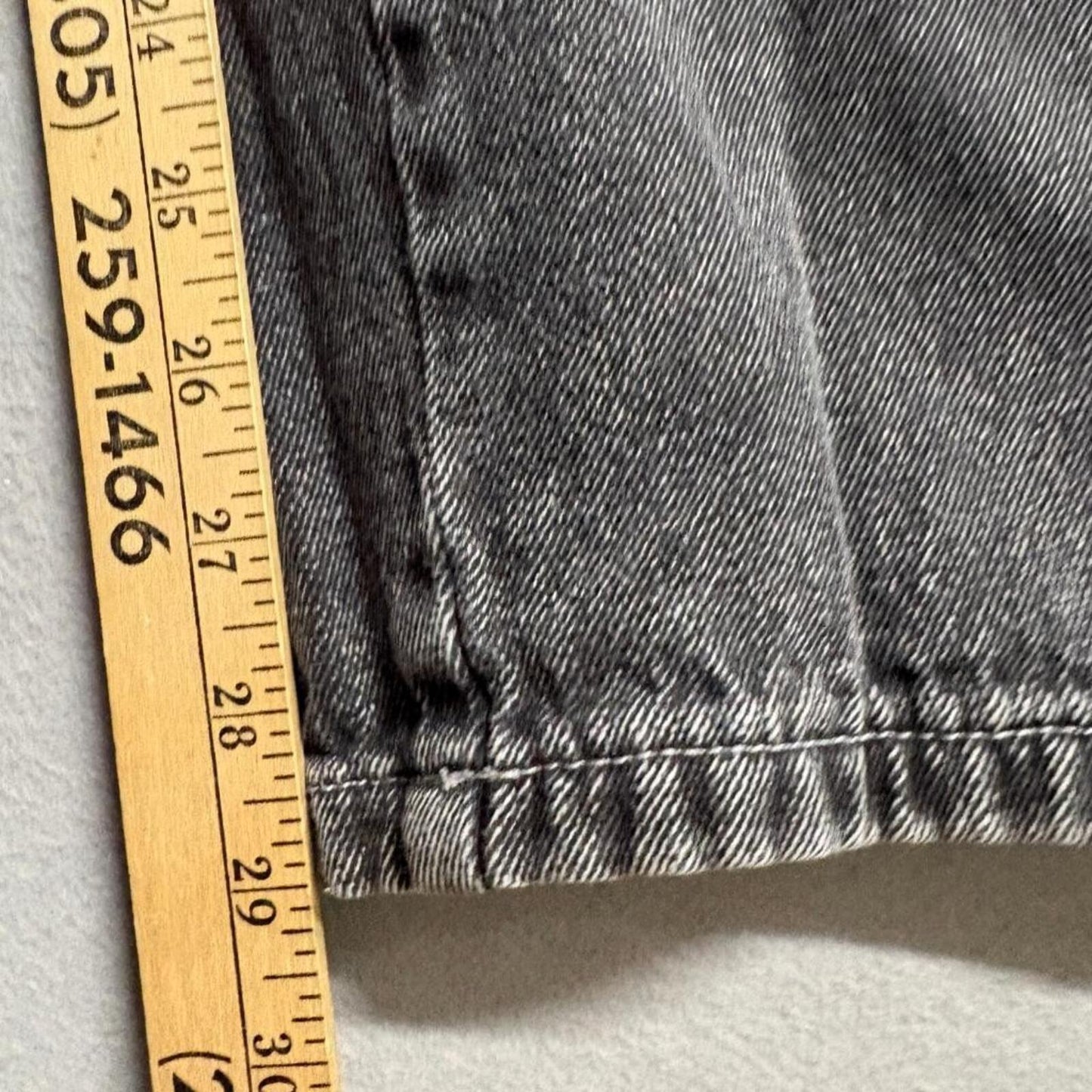 RSQ Cargo Jeans Womens 23 Black Acid Wash High Rise Carpenter Denim Utility