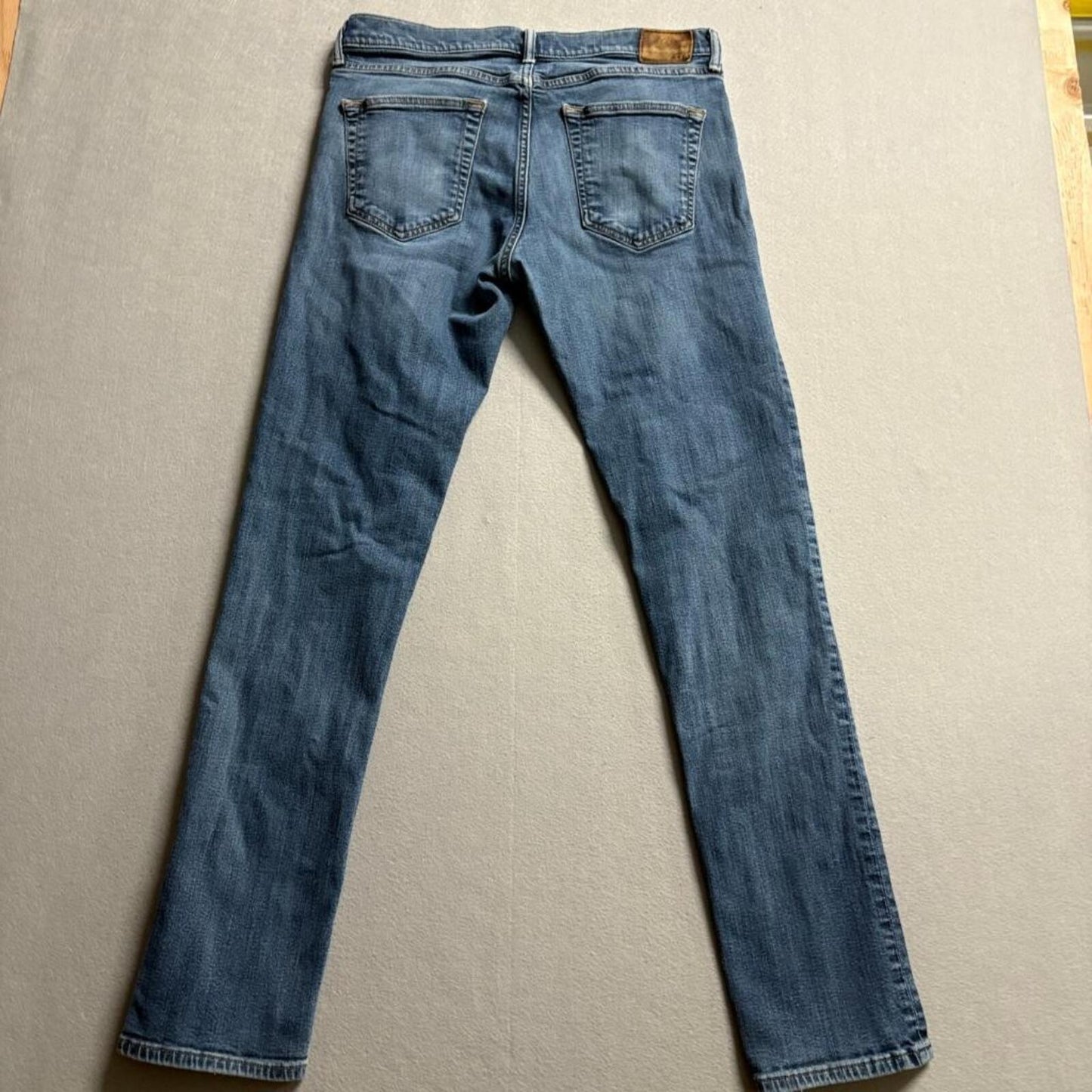 Abercrombie & Fitch Rustin Athletic Slim Jeans Mens 32x34 Blue Stretch Denim