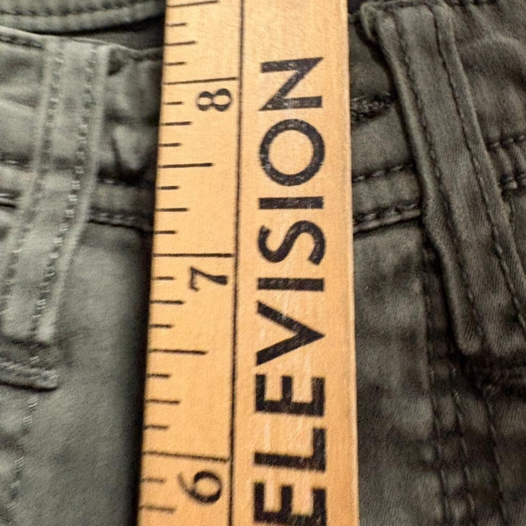 Mossimo Denim Womens Mid Rise Jegging Size 2 26 Green Utility Cargo Pants