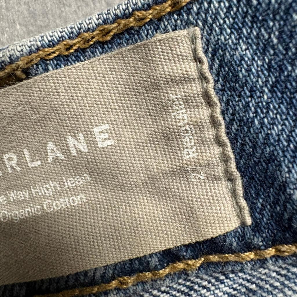 Everlane The Way High Jean Womens Size 2 Regular Blue Organic Cotton Denim